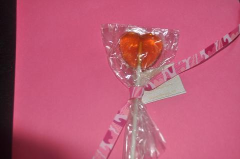 heart shaped maple lollipop